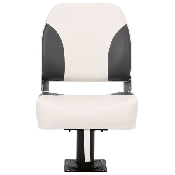 vidaXL salokāms laivas sēdeklis, 1 komplekts, zema atzveltne ar stiprinā&scaron;anas siksnu