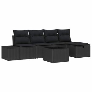 vidaXL Dīvānu komplekts ar spilvenu 5 pcs poliratāns
