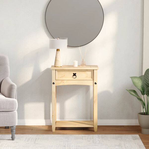 vidaXL konsoles galds Corona, 55x35x73 cm, priedes masīvkoks