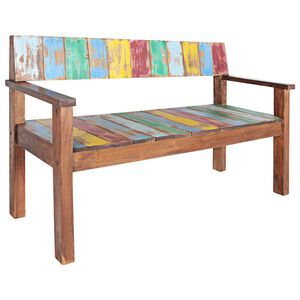 vidaXL sols, 115 cm, pārstrādāts masīvkoks
