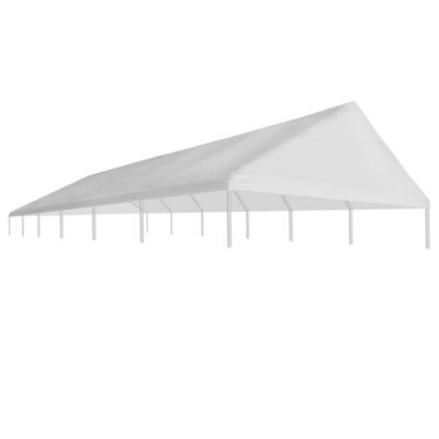 vidaXL svinību telts jumts, 6x12 m, balts