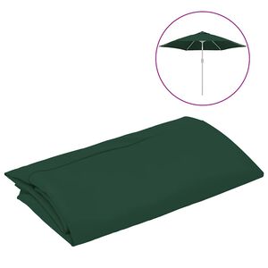 vidaXL saulessarga rezerves audums, 300 cm, zaļ&scaron;