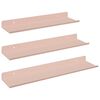 vidaXL Peldējo&scaron;ais plaukts 3 pcs Rozā 40 x 9 x 2,5 cm Tērauds