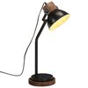 vidaXL galda lampa, 25 W, melna, 18x18x60 cm, E27