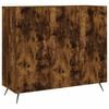 vidaXL kumode, ozolkoka krāsa, 90x34x80 cm, inženierijas koks