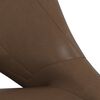 vidaXL bāra krēsls, tum&scaron;i brūna mākslīgā āda