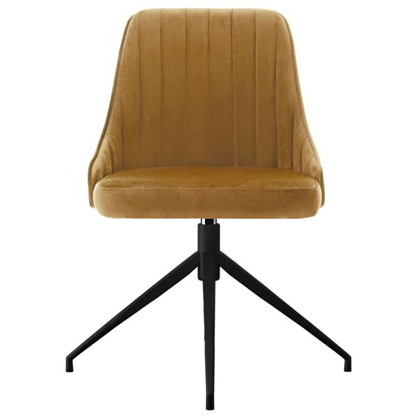 vidaXL virtuves krēsli, 6 gab., brūns samts