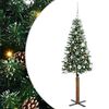 vidaXL Tievā Ziemassvētku Egle Zaļa 150 cm PVC un cietā priedes koks