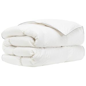 vidaXL Sega FULDA 155 x 200 cm Ziema 300 GSM 90% Zosas Pūka Balts