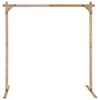 vidaXL Kāzu arka Gai&scaron;i brūns 225 x 95 x 226 cm Cieta priede