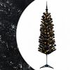 vidaXL Mākslīgā slaida Ziemassvētku egle ar bumbiņām 150 cm 150 LED