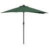 vidaXL Dārza parasols Zaļa 294 x 150 x 223 cm audums