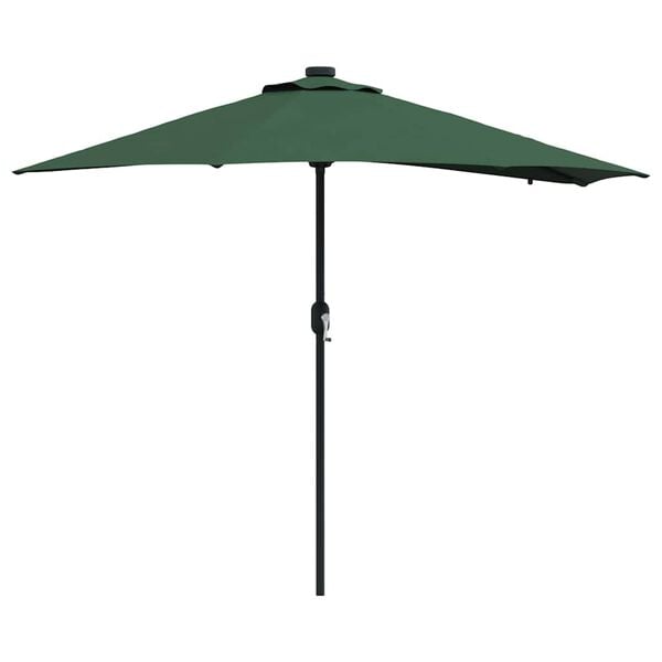 vidaXL Dārza parasols Zaļa 294 x 150 x 223 cm audums