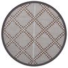 vidaXL āra paklājs, &Oslash;120 cm, ARAKIL brūns PP
