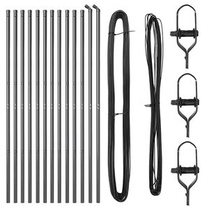 vidaXL Žoga āķis 13 pcs Pelēka Tērauds