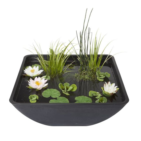 Velda dekoratīvs dīķis ar strūklaku, 75x75x35 cm, kvadrātveida, 123516