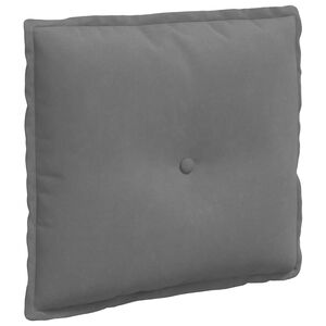 vidaXL Atpakaļ spilvens Tum&scaron;i pelēka 50 x 45 cm Mikrofibra