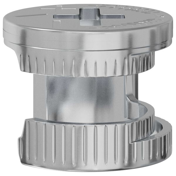 vidaXL Kameru bloķē&scaron;anas uzgriežņi 12 pcs Sudraba 12 x 10 mm Metāls