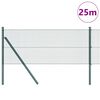vidaXL Žoga āķis Zaļa 25 x 0,8 m (12 x 12 mm acs) Tērauds un PVC