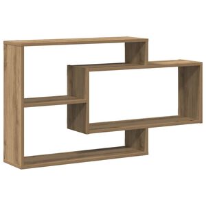 vidaXL sienas plaukts Artisan ozols 104x20x58,5 cm inženierijas koks