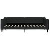 vidaXL dienas gulta, 90x200 cm, melns audums