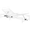 vidaXL Elektriskā regulējamā gultas rāmis Balts 107 x 200 cm Tērauds