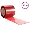 vidaXL durvju aizkars, sarkans, 200 mmx1,6 mm, 50 m, PVC