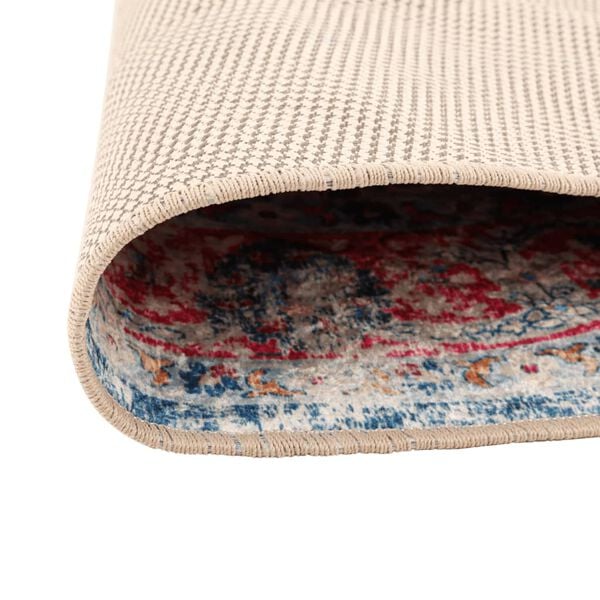 vidaXL paklājs, &Oslash; 120 cm, daudzkrāsains, mazgājams, neslīdo&scaron;s