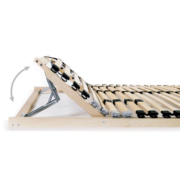 vidaXL gultas redeles, 2 gab., ar 28 līstītēm, 7 zonas, 90x200 cm