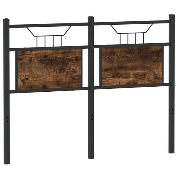 vidaXL rezerves galvgalis, ozolkoka krāsa, 120 cm, inženierijas koks, tērauds