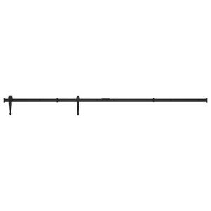 vidaXL bīdāmo skapja durvju komplekts, oglekļa tērauds, 183 cm