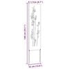vidaXL Dārza privātuma ekrāns Rūsa 32 x 140 cm Novecināts tērauds