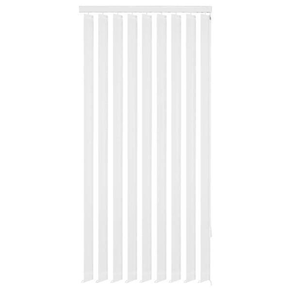 vidaXL vertikālās žalūzijas, 150x250 cm, balts audums