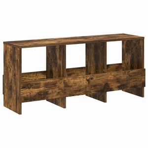vidaXL Žurnālu statīvs Dūmaka ozols 102 x 30 x 45 cm