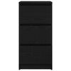 vidaXL kumode, melns ozols, 37,5x35x76 cm, inženierijas koks