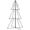 vidaXL Ziemassvētku egle, 160 LED, telpām un āra teritorijai, 78x120cm