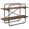 vidaXL Grāmatu plaukts 2 līmeņi 100 x 35 x 70 cm PB Kūpināts ozols