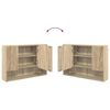 vidaXL Spoguļu skapis Sonoma ozols 80 x 17 x 55 cm Inženierijas koks