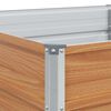 vidaXL Augstā puķu kaste Gaiši brūns 400 x 80 x 45 cm Cinkots tērauds