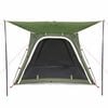 vidaXL kempinga telts 4 personām, zaļa, ūdensnecaurlaidīga