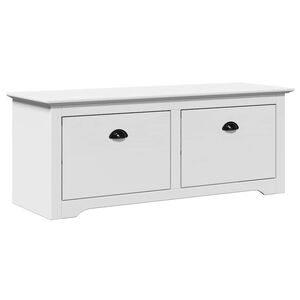 vidaXL Priek&scaron;nama sols "BODO" Balts 114x40x45 cm