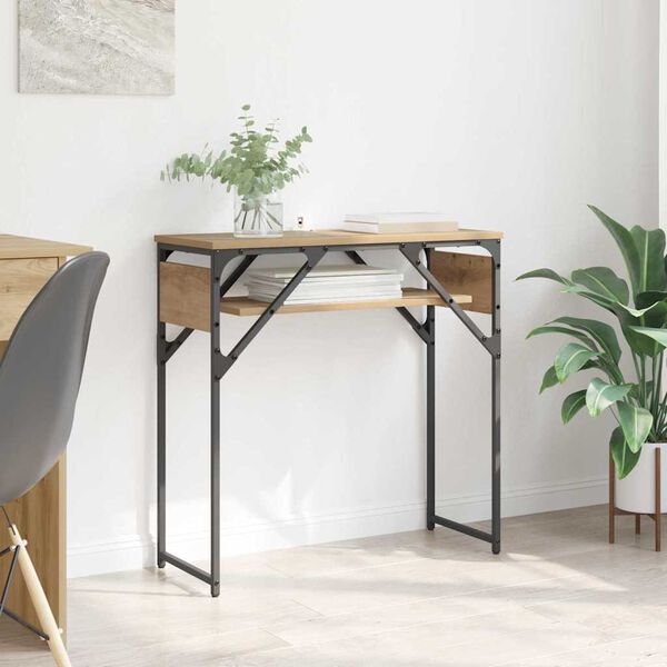 vidaXL Konsolesgalds Artisānā ozols 75x30x75cm Inženierijas koks