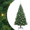 vidaXL Mākslīgā Ziemassvētku eglīte su 300 LED ar statīvu Zaļa 180 cm