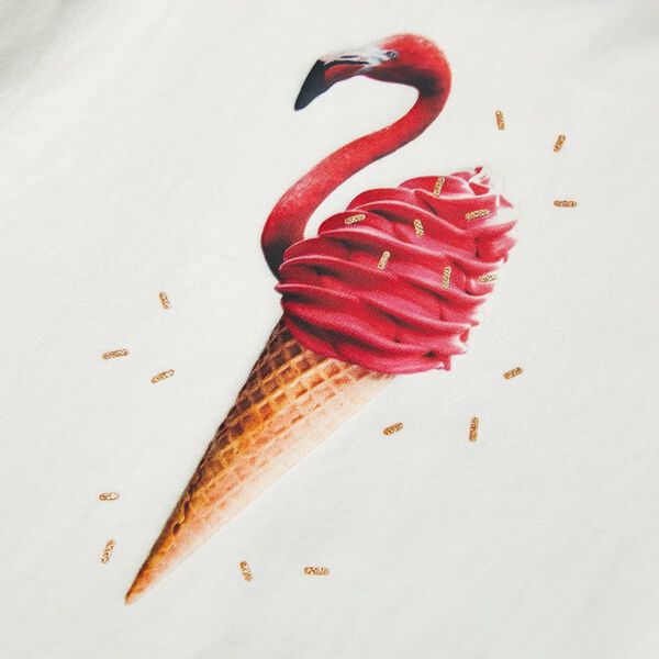 Bērnu T-krekls, krēmīgi iedzeltens, 116