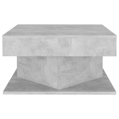 vidaXL kafijas galdiņš, betona pelēks, 57x57x30 cm, skaidu plāksne