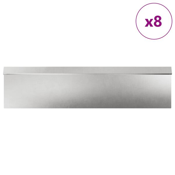 vidaXL Gliemežu sētas 12 pcs Sudraba Nerūsējo&scaron;s tērauds