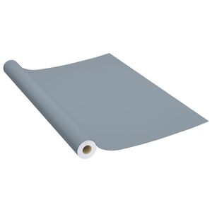 vidaXL mēbeļu līmplēve, pelēka, 500x90 cm, PVC