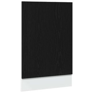 vidaXL trauku mazgājamās ma&scaron;īnas panelis Lyon, melns ozols, 45x1,5x67 cm, inženierkoks