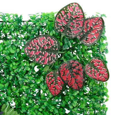  vidaXL mākslīgo augu žogs , 6 gab., zaļš, 40x60 cm