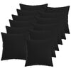 vidaXL Spilvenu pārvalks 12 pcs HEERLEN Melns 40 x 40 cm